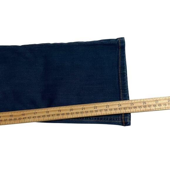 Gloria Vanderbilt Womens Jeans Size 10 Kick Boot Crop Mid Rise Dark Wash Zip Fly - Picture 13 of 14